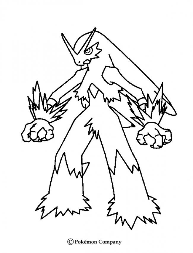 Desenhos para colorir de blaziken nervoso 