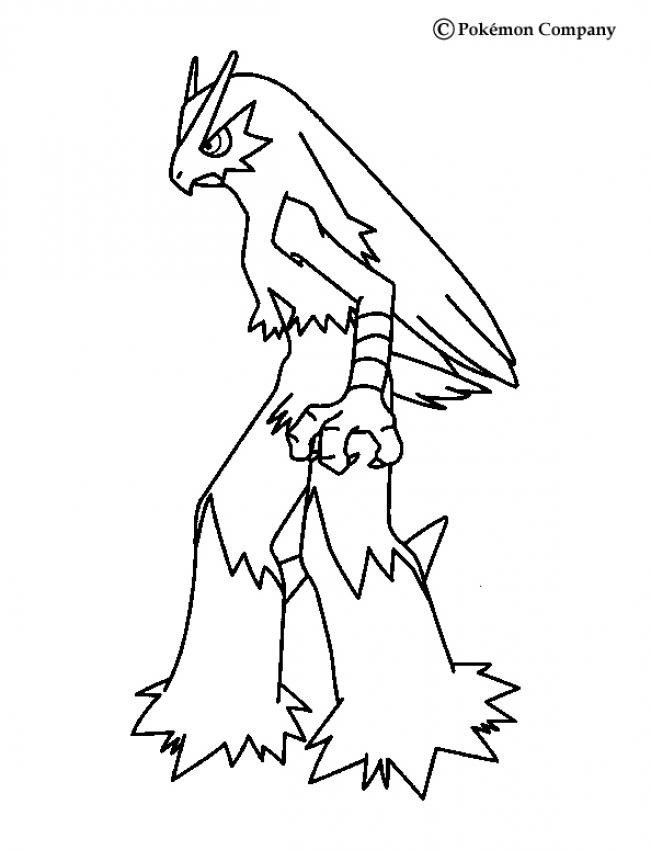 Desenhos para colorir de blaziken nervoso 