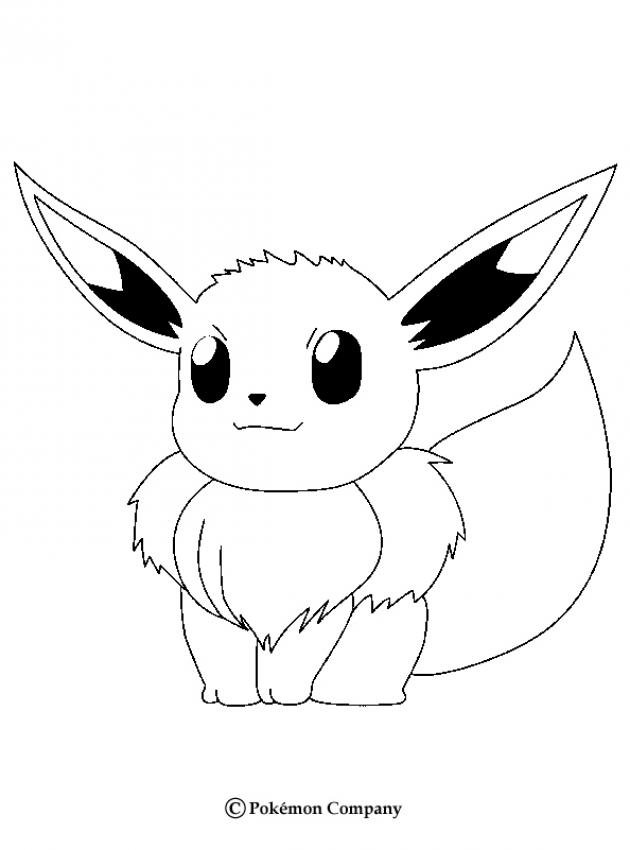 Página para colorir Eevee Pokémon - páginas para colorir gratuitas para  impressão