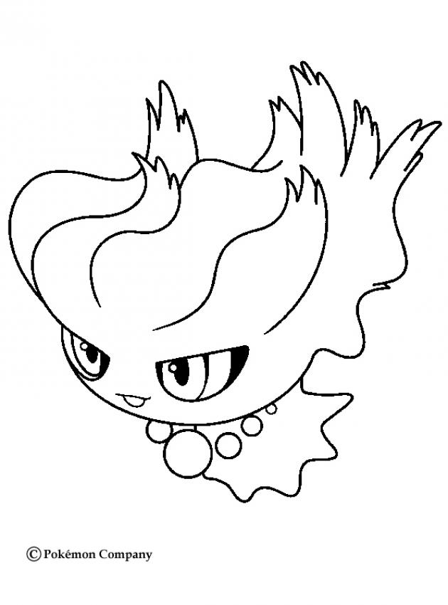 desenhos para colorir de desenho do pokémon misdreavus para colorir