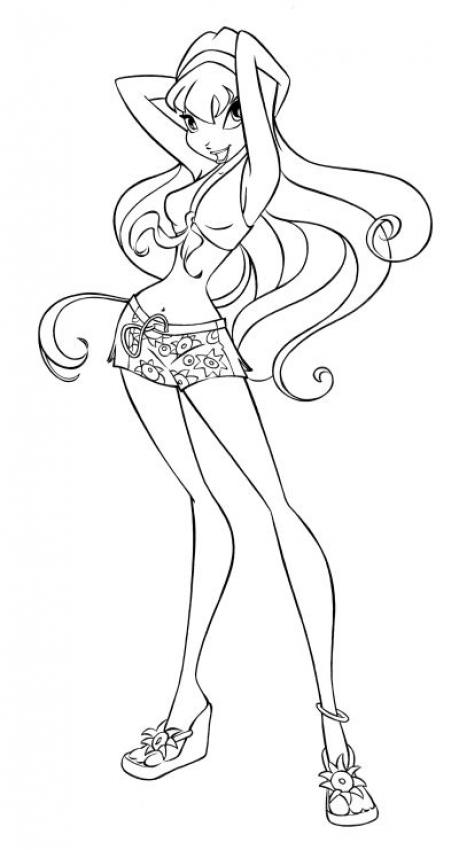 Desenhos Para Colorir De A Fada Winx Stella Para Colorir 4584