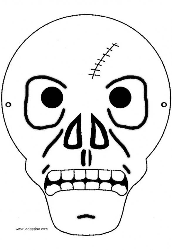 Máscara de esqueleto do Dia das Bruxas