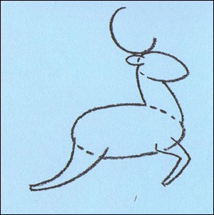 Como desenhar como desenhar uma rena de natal 