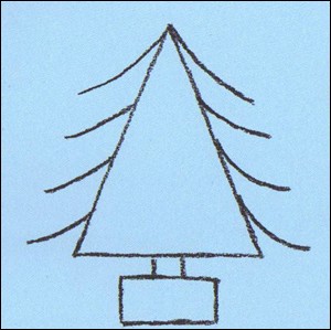 Como desenhar como desenhar uma árvore de natal 