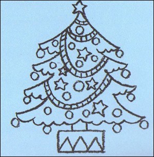 Como desenhar uma árvore de Natal