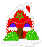 Animações de casas com decoração de Natal