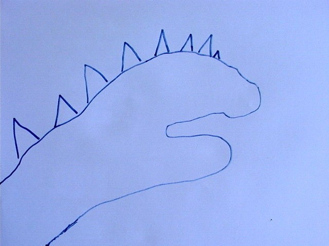 Desenho de um dinossauro