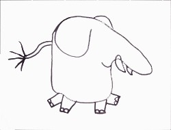 Como desenhar um Elefante com sua mão