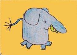 Como desenhar um Elefante com sua mão