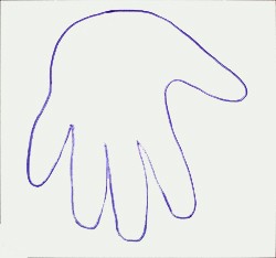 Como desenhar um polvo com sua mão