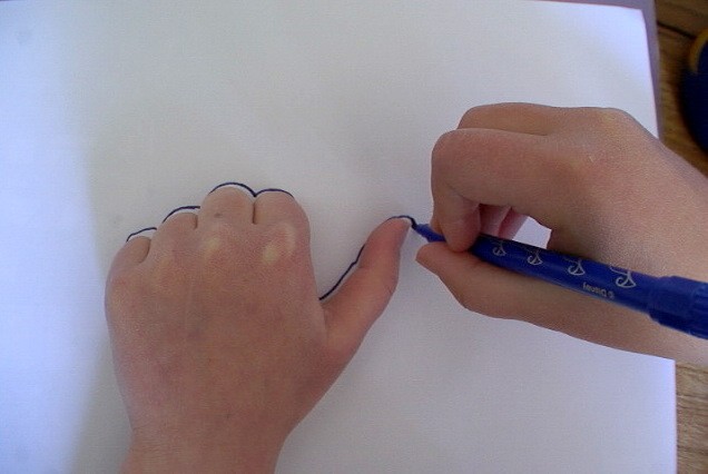 Como desenhar um Caracól com sua mão