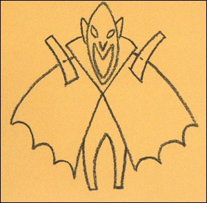 Como desenhar um Vampiro do Dia das Bruxas