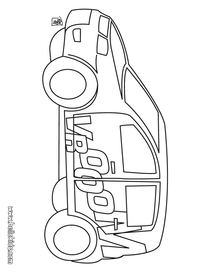 Desenhos Para Pintar e Colorir Carros - Imprimir Desenho 019