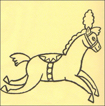 Como desenhar um cavalo de circo