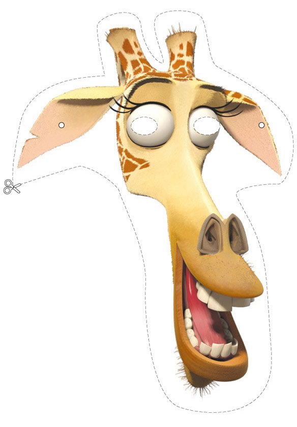 Madagascar 2: máscara da Melman, a girafa