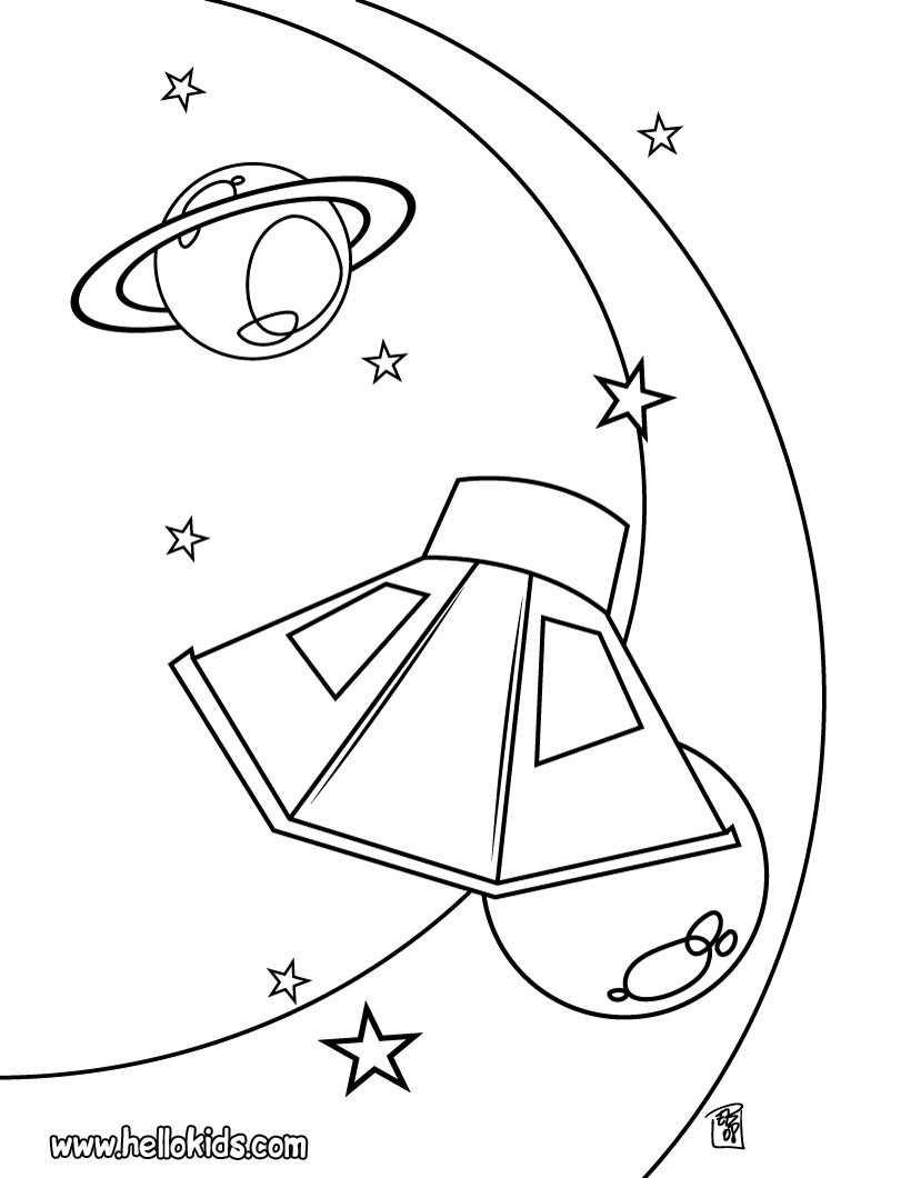 Desenhos para colorir de desenho de um Álien cientista para colorir  