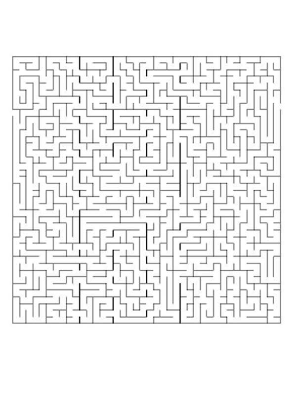 Labirinto difícil: ACHE O CAMINHO