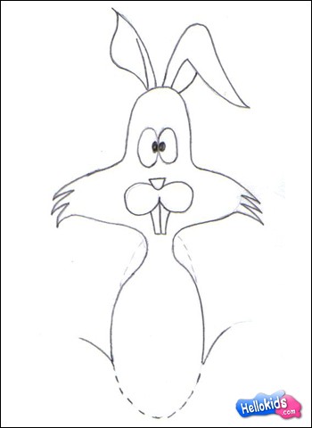 Como desenhar um coelhinho da Páscoa