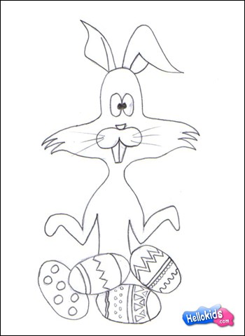 Como desenhar um coelhinho da Páscoa