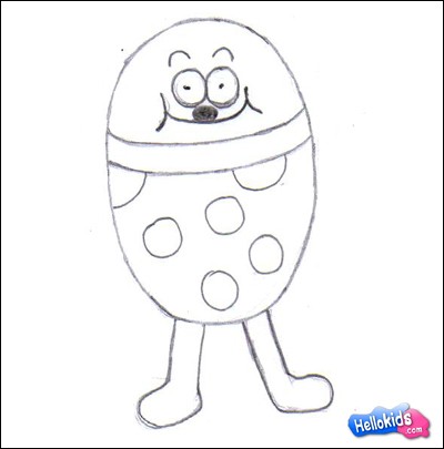 Como desenhar um ovo divertido
