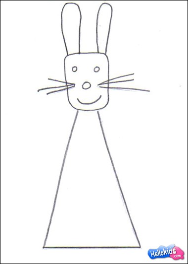 Como desenhar um coelho da Páscoa