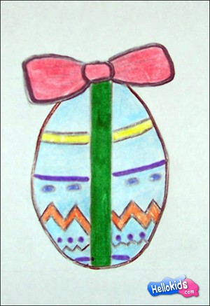 Como desenhar um ovo de Páscoa
