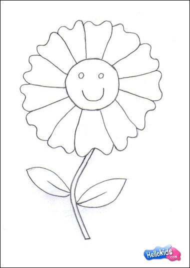 Como desenhar uma linda flor