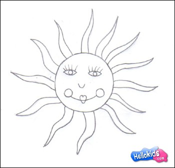 Como desenhar um lindo Sol