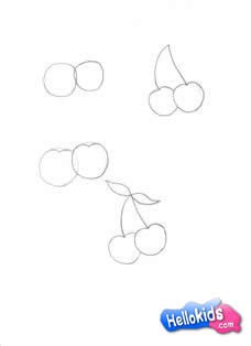 Como desenhar uma cereja