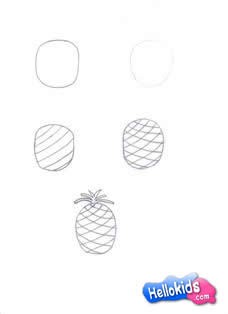 Como desenhar um Abacaxi