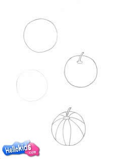 Como desenhar um Melão