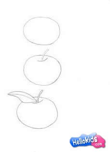 Como desenhar uma maçã