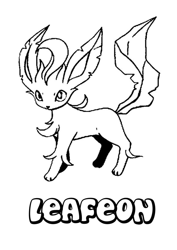 COMO DESENHAR O POKÉMON LEAFEON  HOW TO DRAW POKÉMON LEAFEON 