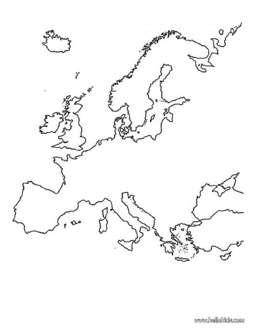 Mapas Da Europa Para Colorir E Imprimir Mapas Diversos Imprimir