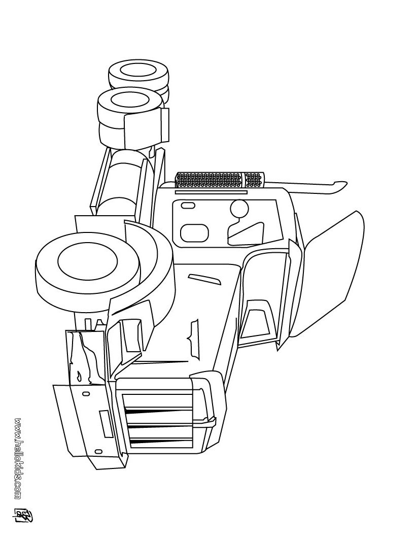 10 Desenhos de caminhão e carreta para colorir!