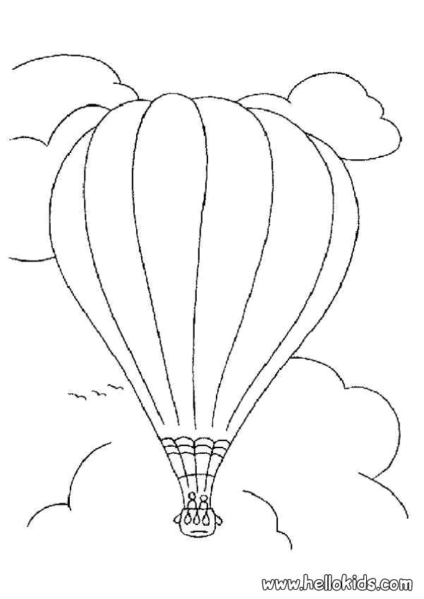 balloons coloring sheet