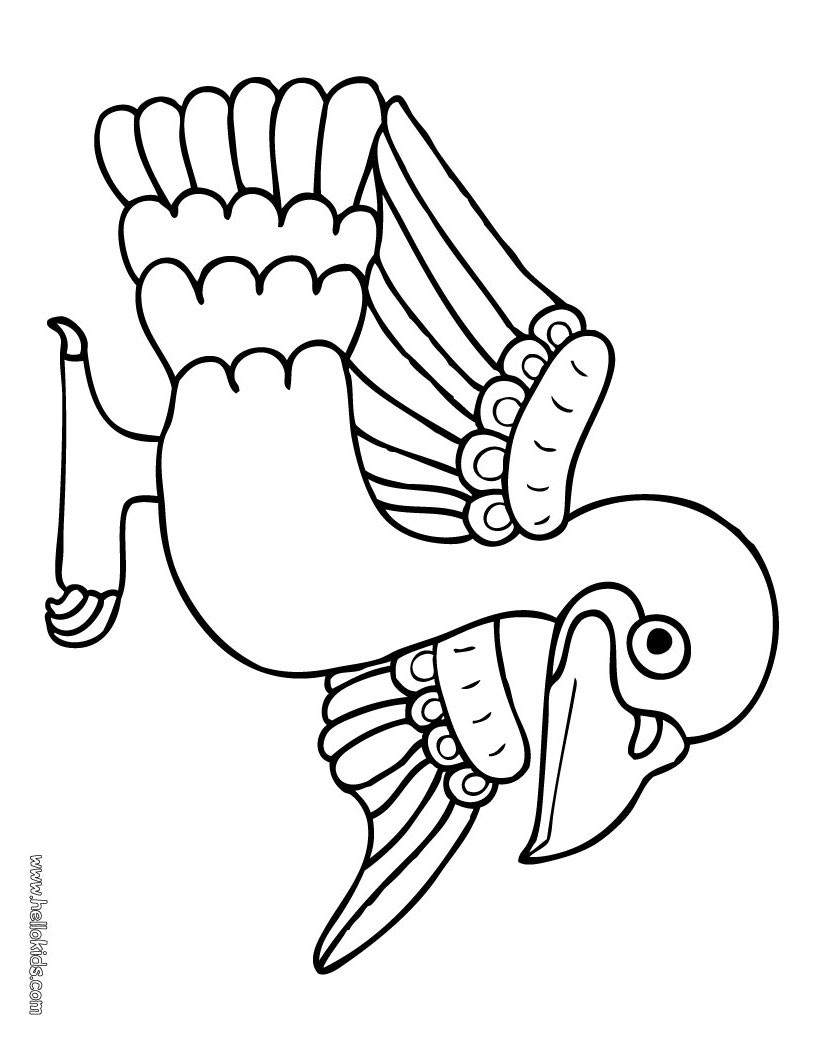 Desenhos para colorir de desenho de um pombo para colorir -pt.hellokids.com