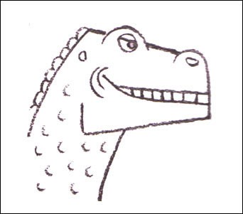 Como desenhar um Iguanossáurio