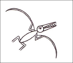 Como desenhar um Pterodáctilo