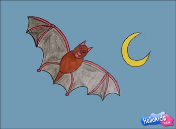 Como desenhar como desenhar um morcego de halloween ! 