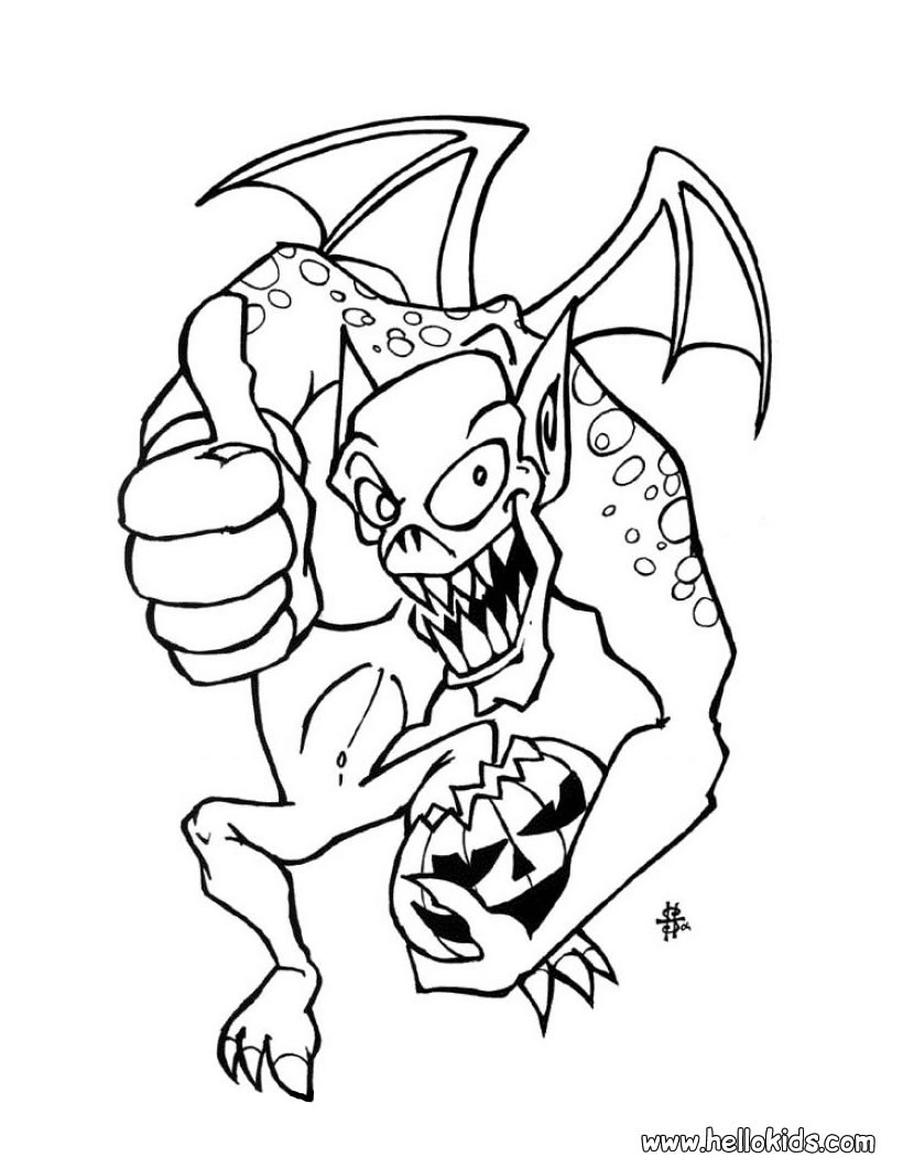 kaboose coloring pages halloween scary - photo #8