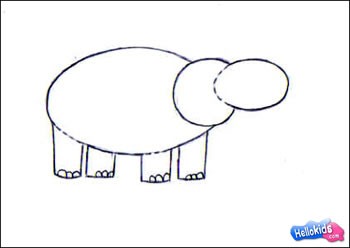 Como desenhar um hipopótamo
