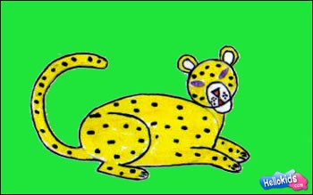 Como desenhar um leopardo