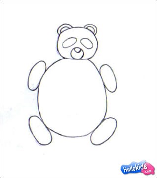 Como desenhar um panda-gigante  Tutorial de desenho passo a passo