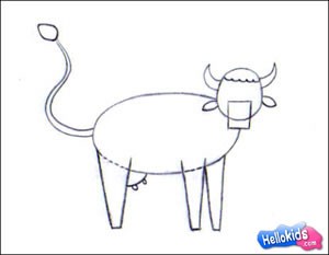 Como desenhar uma vaca