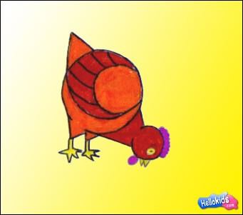 Como desenhar uma galinha