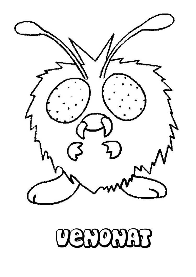 Pokemon Haunter Coloring Page Sketch Coloring Page