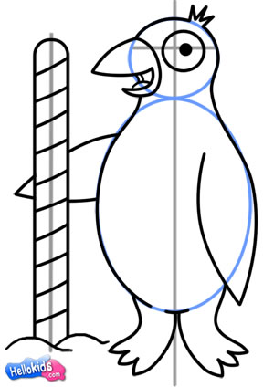 Como desenhar um pinguim