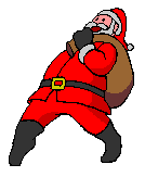 Animação do Papai Noel feliz