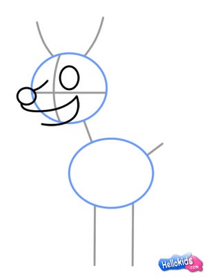 Como desenhar uma rena